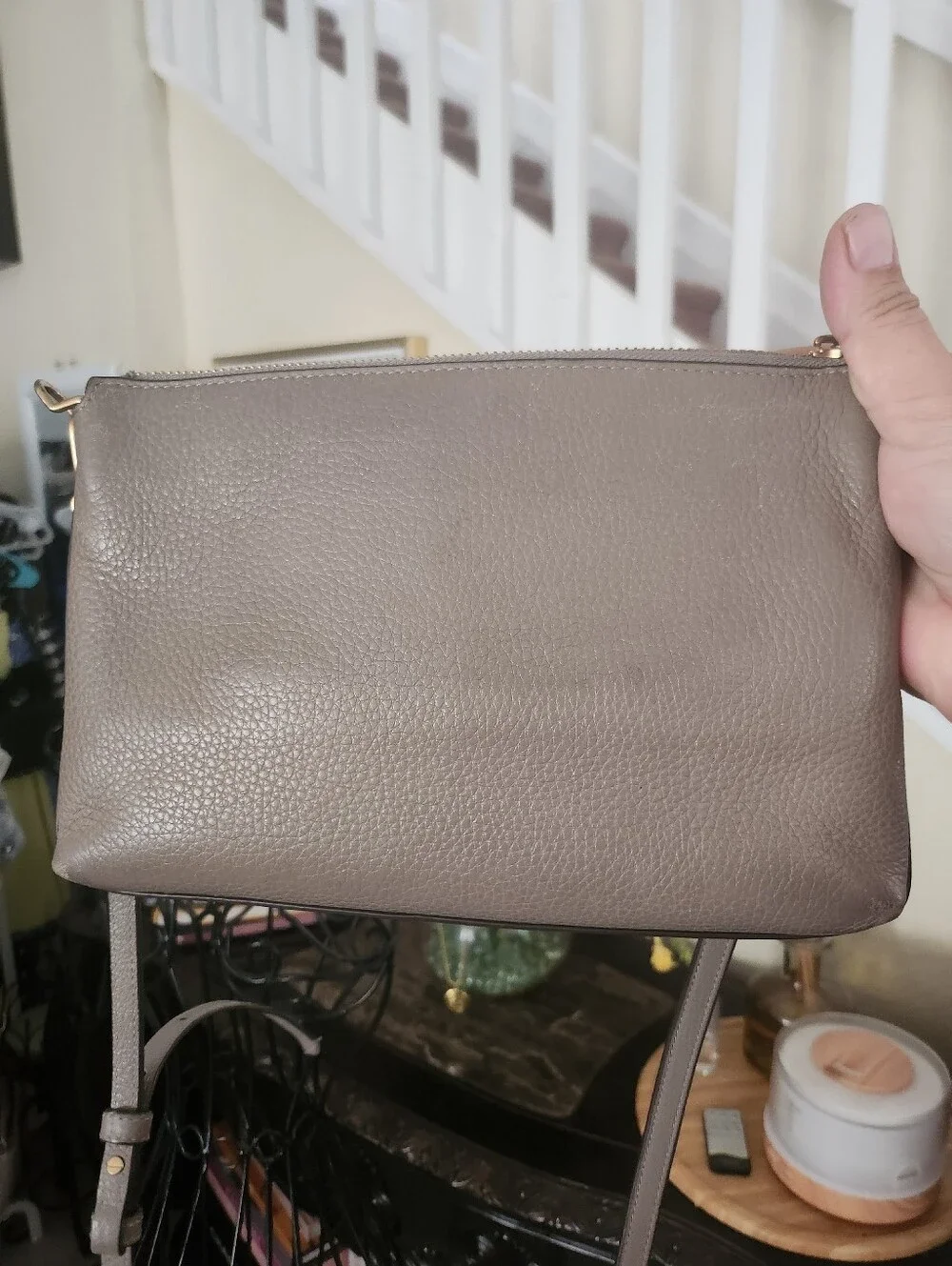 Tory Burch Mercer Pebbled Leather Crossbody Bag